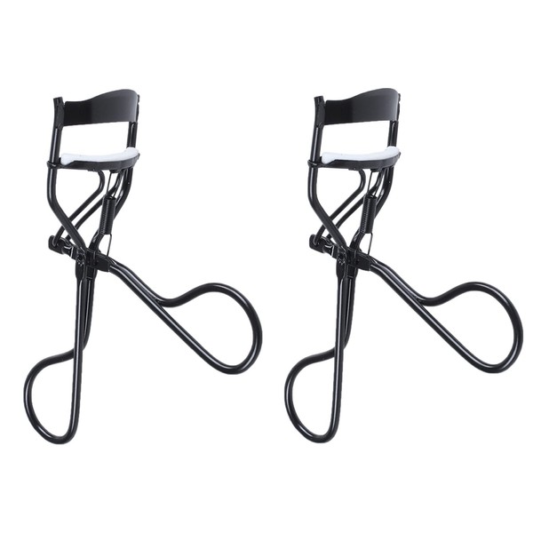 2X Cosmetic Tool Black Handgrip Curling Lashes Eyelash Curler