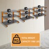 6 Pack Wall-Mounted Lumber Rack, Heavy Duty Wood Storage Racks,