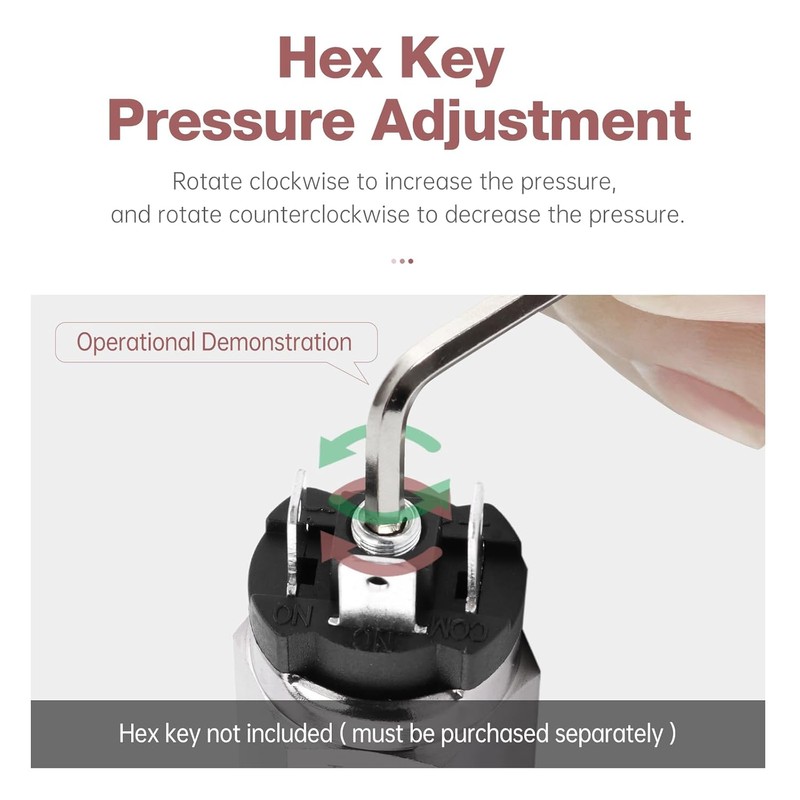 SNS 1/4 Inch NPT Male Thread Pneumatic Adjustable Diaphragm Type