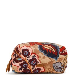 Vera Bradley Performance Twill Medium Cosmetic Makeup Organizer Bag, Botanical Beauty