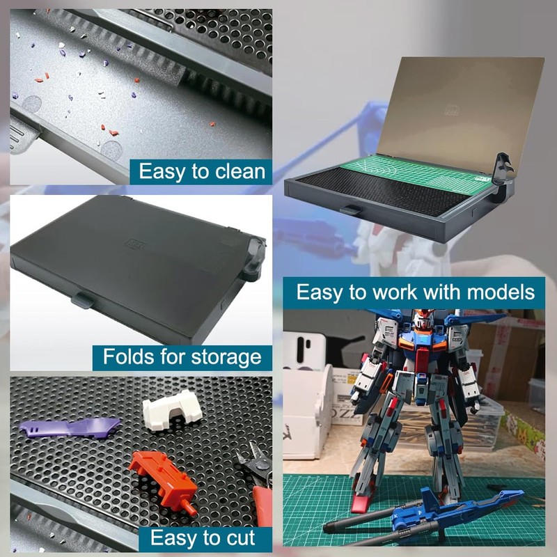 Gundam Model Kit Tools, Portable Worktable for Model Building, Work