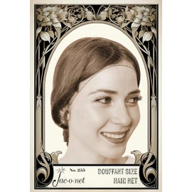 Jac-O-Net Hair Net Tiny Mesh Bouffant/Large Size, Medium Brown,1 Net Per Pack [Pack of 12]
