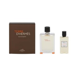Hermes Terre D'hermes 2-Piece Gift Set for Men, (3.4 Oz Eau De Toilette Spray + 2.7 Oz Hair & Body Shower Gel)