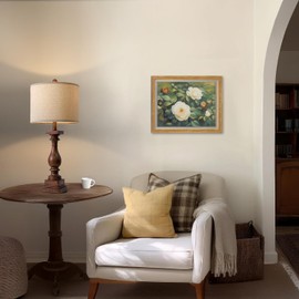 BOBOMOMO 27" Farmhouse Living Room Lamps with USB-A +C Ports, Vintage Rustic Bedside Night Stand Lamps Set of 2, Linen Shade, Retro Side Table Lamps for Living Room, Bedroom, Office, Home Decor