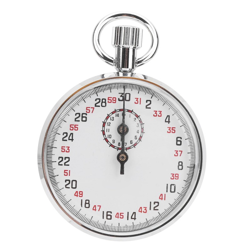 Mechanical Stopwatch Sports Timer Round Sports Chronograph Running Timer