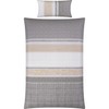 Erwin Müller Seersucker Bed Linen Grey Size 135 x 200