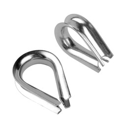 10PCS M6 Stainless Steel Thimble for 1/4 Inch Steel Wire Rope Cable, Rope Thimble Rigging–(1/8", 5/32", 3/16", 1/4", 5/16", 3/8", 1/2" Available)
