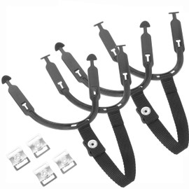 Ice Hockey Helmet Repair Kit - Reinforced Chin Strap & Ear Sling Loops Replacement with 2 Stainless Steel Snaps, Durable Accessories for Players/Coaches, Youth/Adult Hockey Gear Maintenance