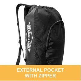 Matman U.S.A. Wrestling The Small Gear Bag Lightweight Adjustable Nylon Mesh Sports Bag 18” x 7.5” x 7.5”