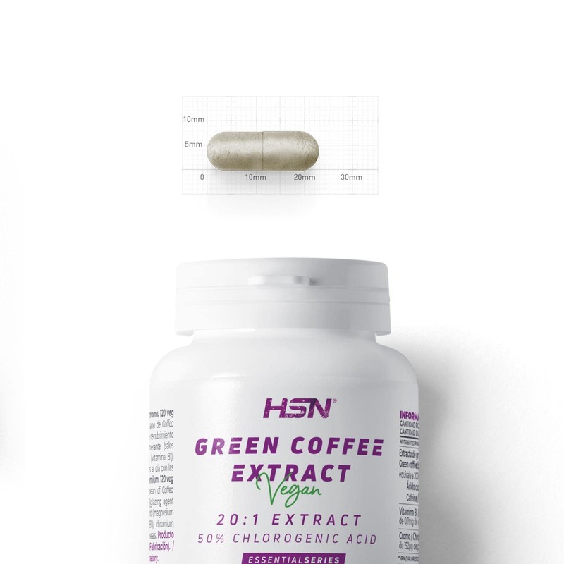 Green coffee capsules.