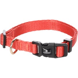 Flamingo Noekie Orange Collar - XS | 20-35 cm x 10 mm x 1 mm, Durable, Stylish and Elegant - For Small Dogs!