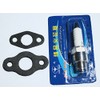 Motorized Bike Spark Plug, Intake & Exhaust Gasket Set