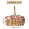 MAGICLULU Wicker Picnic Basket with Insert, Country House Style Picnic
