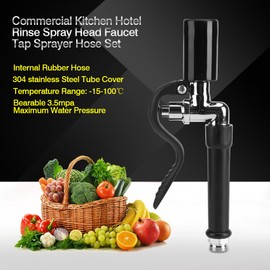 Commercial Dishwasher Hose High Pressure Flexible Hose Brass Rinse Faucet Handheld Sink Tap Spray Dishwasher for Restaurant Hotel