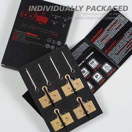 CNCLOL Bike Disc Brake Pads for Shimano Deore XTR M9000 M8000 M9020 M987 M988 M985 M615 M675 M785 XT SLX M7000 M666 RS785 Alfine S700 g01s/g02s/g03s/g01a/g02a/g03a.Semi-metallic(4 pairs)