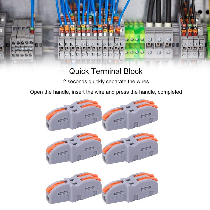 20Pcs 1 to 2 Quick Splitter Wire Terminals, AWG 28-12
