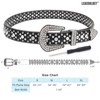 LEACOOLKEY Western Cowgirl Rhinestone Belt, Fashion Rhinestone Belt for Women