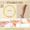 Sureio 14 Pcs 3mm Gold Plated Bracelet Stainless Steel for