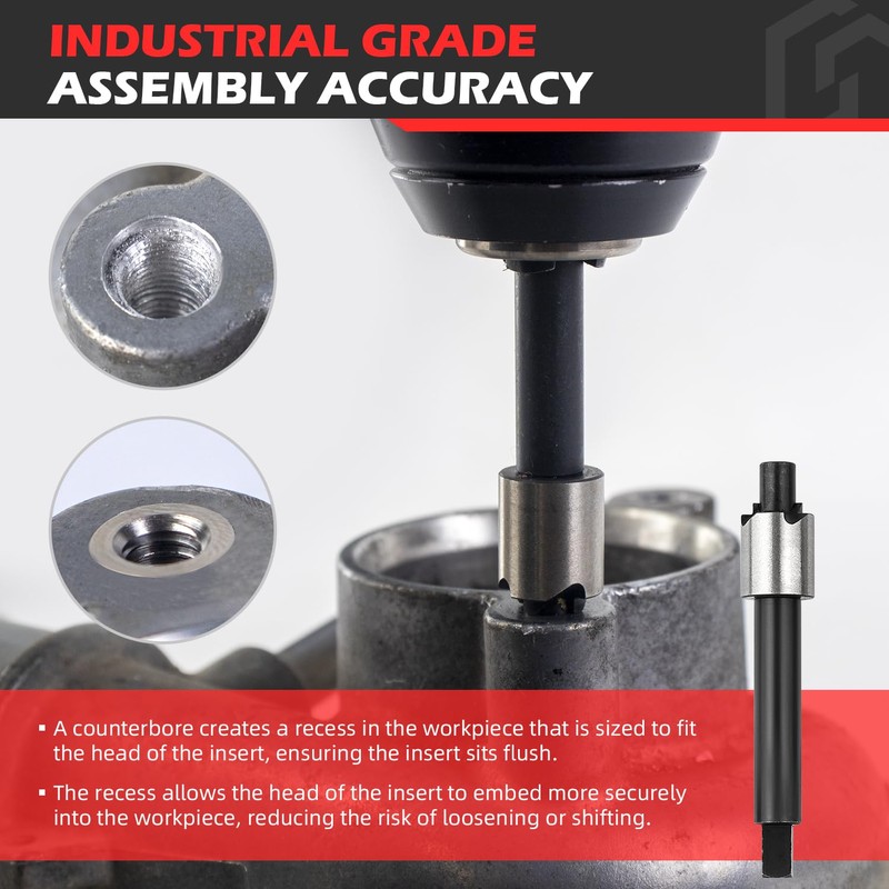 gomjet Thread Repair Kit M8X1.25 Metric, with M8X1.25X11.7MM Stainless Steel