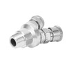 2 Way Connector G1/2 Thread Quick Coupler Carbon Steel Chrome