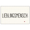 PPD Breakfast Tray Placemat Lieblingsmensch 23,3 x 14,3 cm