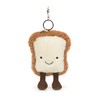 Jellycat Clip-On Keychain Bag Charm Collection, Toast