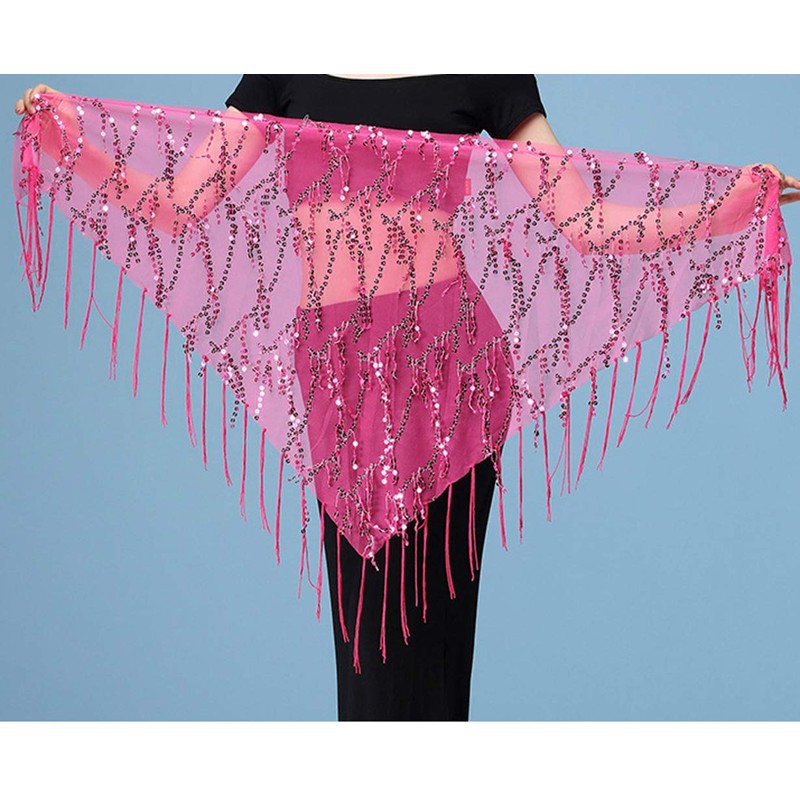 Lauthentic.S - Bufanda de cadera para mujer, con borlas de