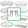 Jovware Shower Caddy With Hooks - Razor Holder and Loofah