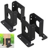 Wpbhk 4Pcs Adjustable 4x4 Wood Fence Pergola Post Base Brackets