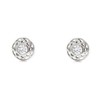 Women's & Children's Round Stud Earrings - White Gold 9