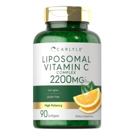 Vitamina C Liposomal 2200 Mg Inmunidad 90 Sofgels Hecho Usa Sabor Sn                                                                                  