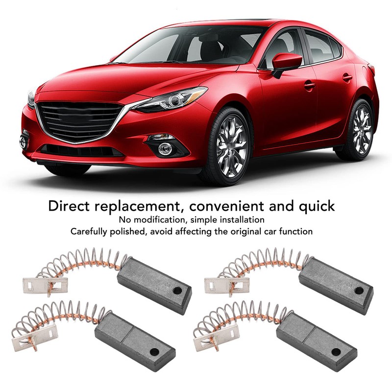 Acouto Replaceable Carbon Motor Brushes 4PCS Alternators Brush Set A647X50870