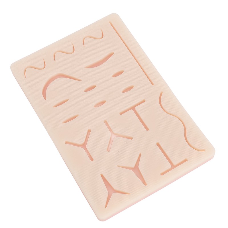 Suture Practice Pad Reusable Silicone Sature Training Skin Pad with