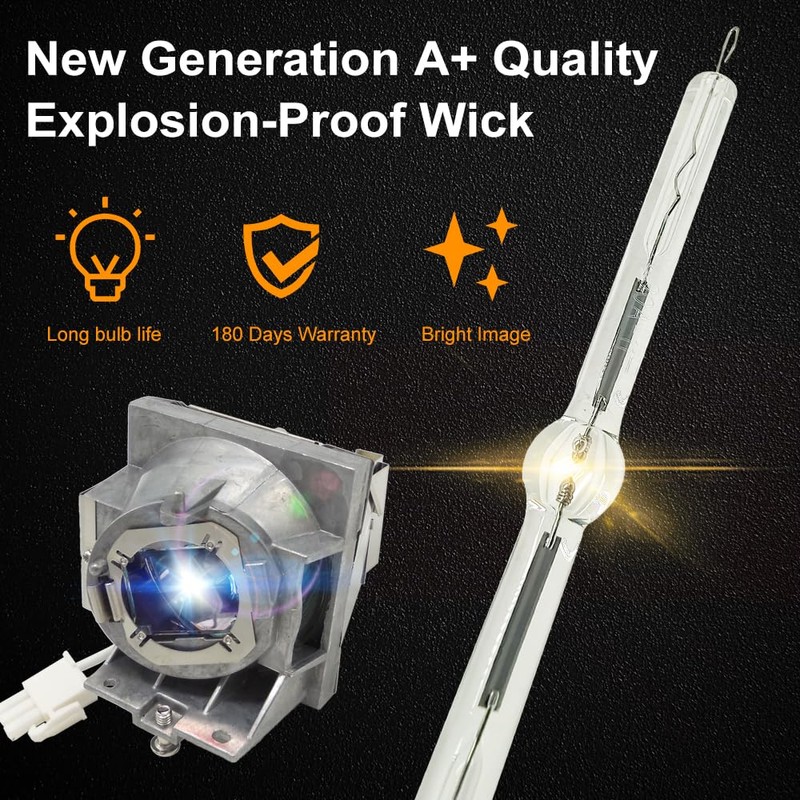 CTLAMP A+ Quality RLC-124 Replacement Projector Lamp Bulb with Housing