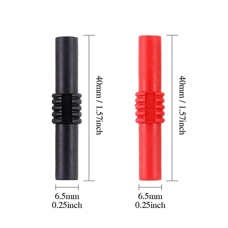 Cleqee 10PCS Insulated 4mm Banana Female to Female Jack Socket