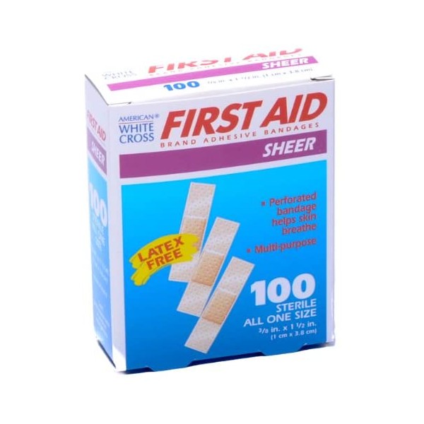 Bandage Junior Size Plastic 3/8 X 1 1/2 100/box