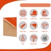 Eszeoee 2 Pack 12'' x 16'' Opaque Orange Acrylic Sheet,