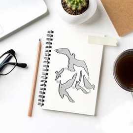 Seagulls Die Cut for Card Making, Birds Metal Cutting Dies Congratulations Die Cuts Happy Birthday Embossing Stencils Template for DIY Scrap-Booking Decor Wedding Birthday Blessing Card