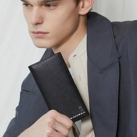 Daks (신세계센텀점)DBWA4F621BK ALEXANDER블랙 라인 체크 로고 장지갑 (DBW A4F621BK) ALEXANDER Black Line Check Logo Long Wallet