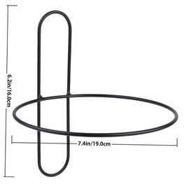 Totority 1 Set Wall Mounted Planter Support Hanging Pot Rack with Hook Durable Design for Use for Balconies Gardens and More