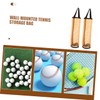 Kisangel 5pcs Tennis Ball Storage Pouches Wall Mounted Mesh Organizer