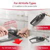 Kitchen Knife Sharpener, 5 Adjustable Sharpening Angle - Handheld Pocket