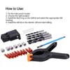 35Pcs Oblique Hole Locator Drill Guide Aluminum Alloy Bit Screw