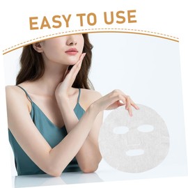 SAFIGLE 10pcs White Pre Cut Facial Mask Sheets Reusable Fiber Masks for Skin Care Breathable and Lightweight Design for Women for Travel and Sensitive Skin