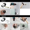 Door Stoppers, Door Stopper Stainless Steel Cylindrical Floor Door Stop
