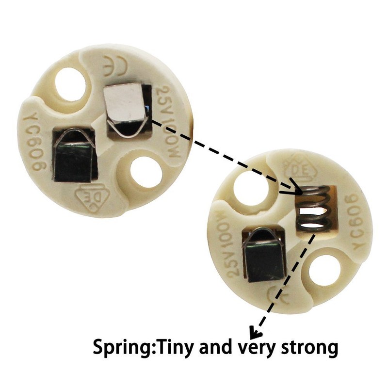 DiCUNO G4, GU5.3 Bi-Pin Ceramic Base Socket, MR16, MR11 Halogen