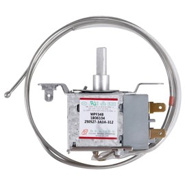 WPF-34E Refrigerator Thermostat - 2-Pin Freezer/Fridge Temperature Controller, Compatible with Hisense WPF34E 1806104, Mini Fridge Replacement