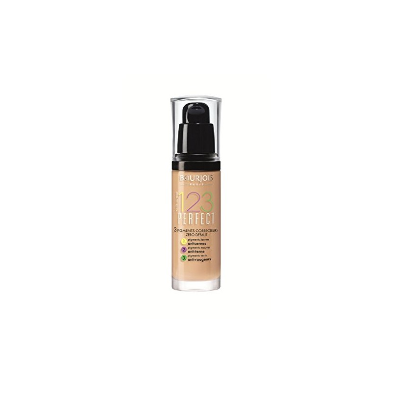3 x Bourjois Paris 123 Perfect Foundation 30ml New &