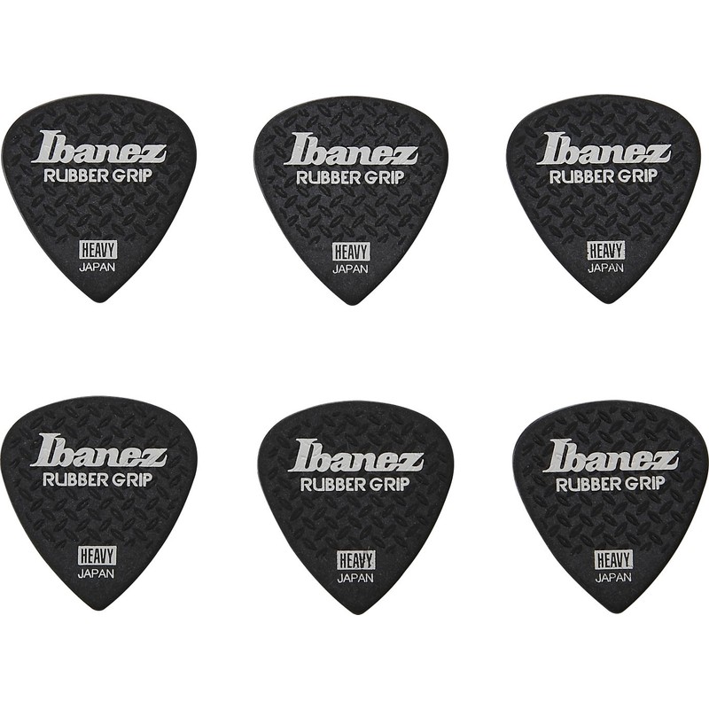 Ibanez Grip Wizard PPA16HRGBK Guitar Picks, Black, 1.0mm