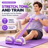 6-Tube Resistance Band Pedal Puller for Home Workouts – Elastic